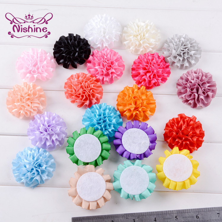 Art And Craft Hair - 50 buah/lot pita poliester bunga aksesori