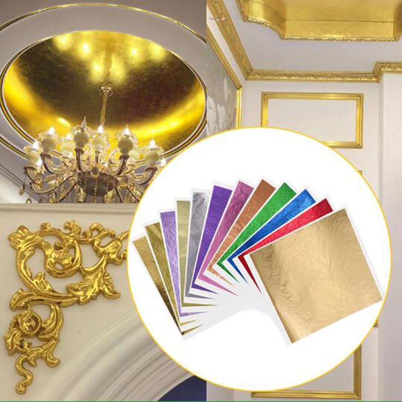 Art Craft Furniture - 1000 Buah/Pak Kertas Glitter Daun Biru