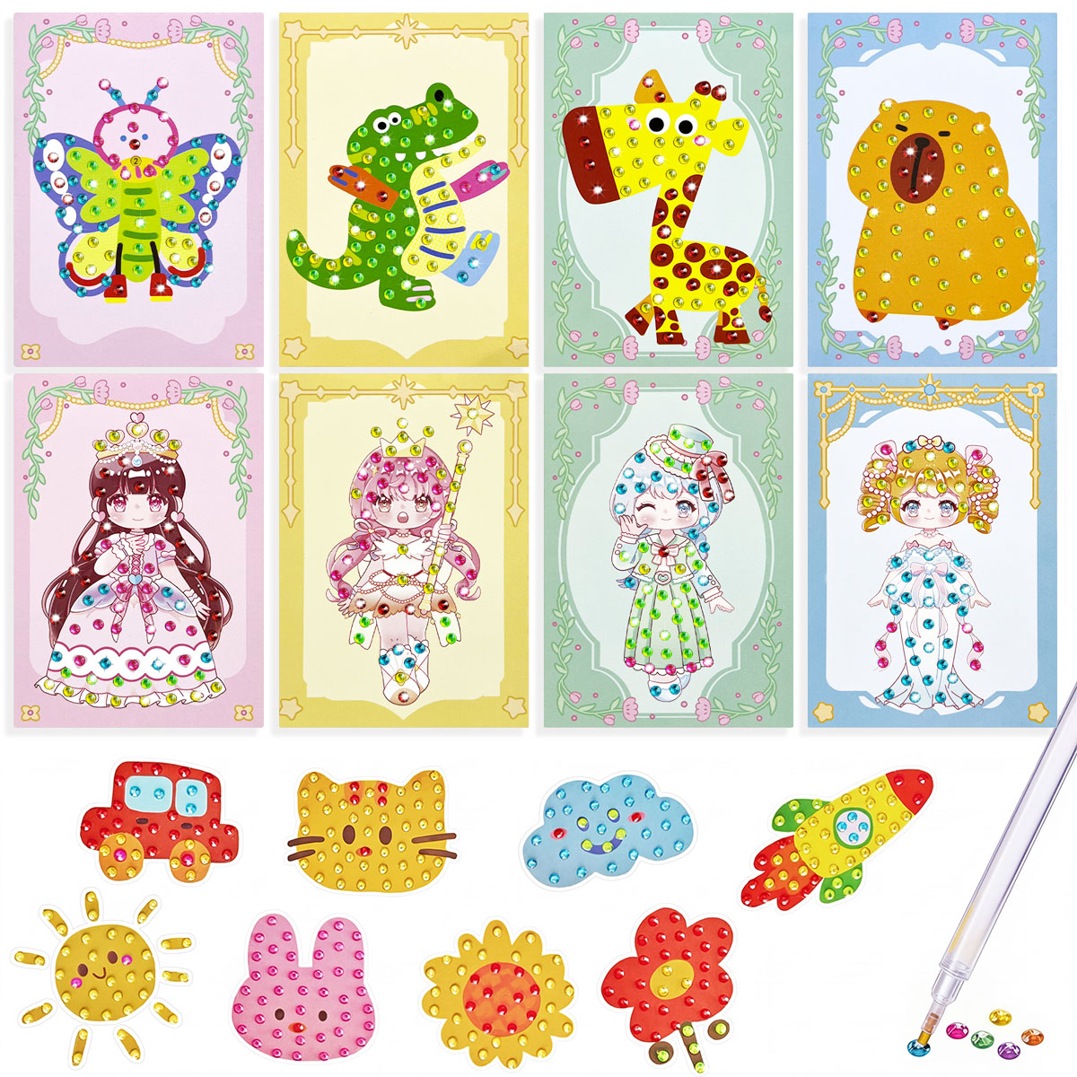 Art Craft Activities - 16 Pcs Perlengkapan Gem Kit DIY