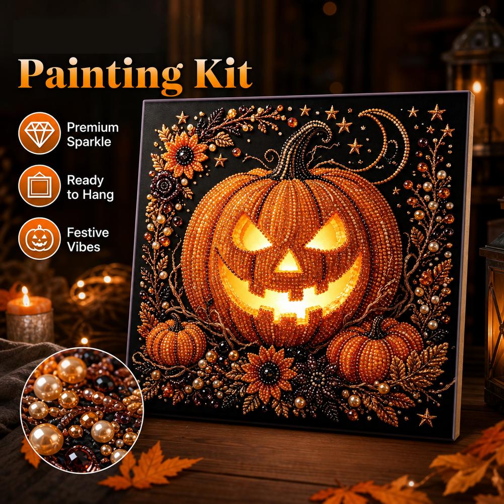 Art Craft Holiday - Kit Lukisan Berlian Halloween, Lukisan Berlian