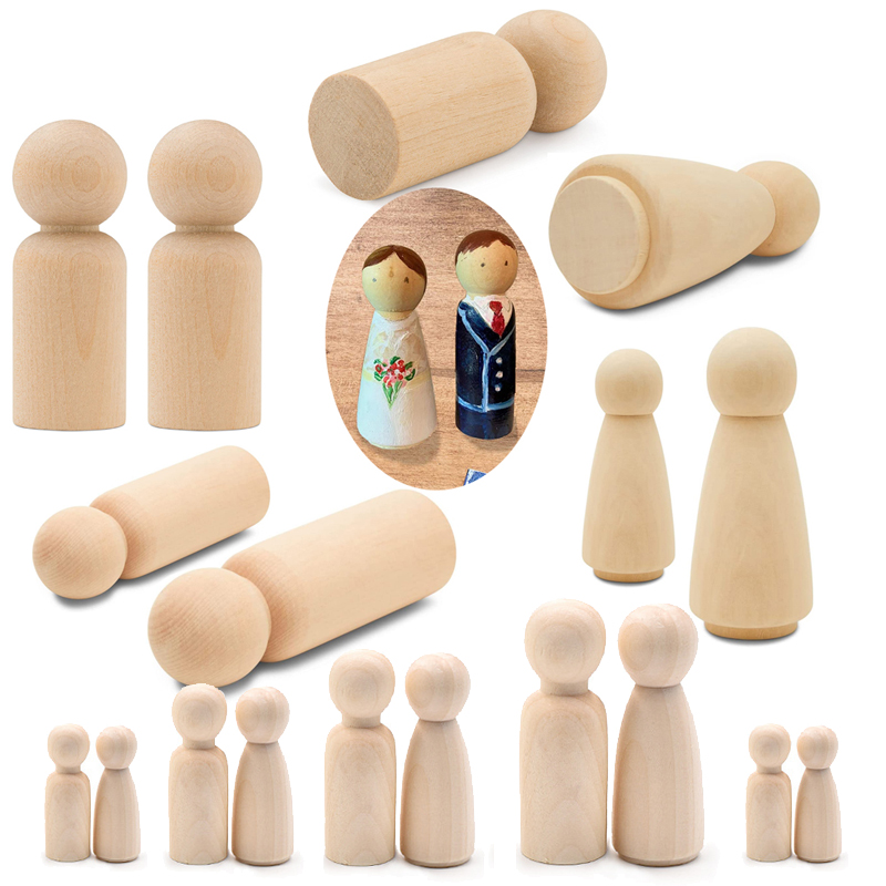 Art And Craft For Nursery - 5 Buah Boneka Kayu Peg Tanpa