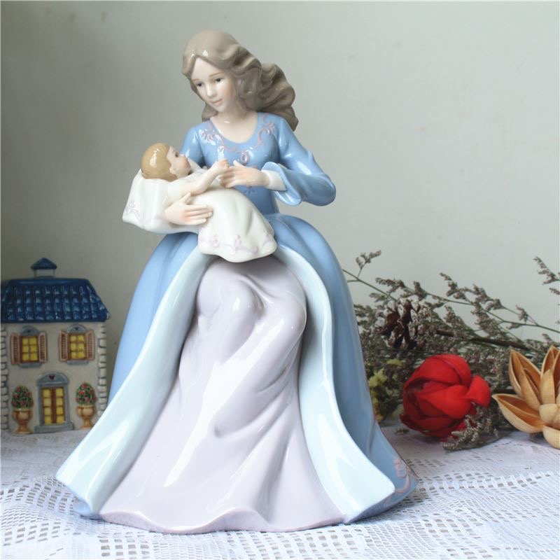 Art Craft Mother'S Day - xx-Europe Patung Keramik Ibu dan Anak