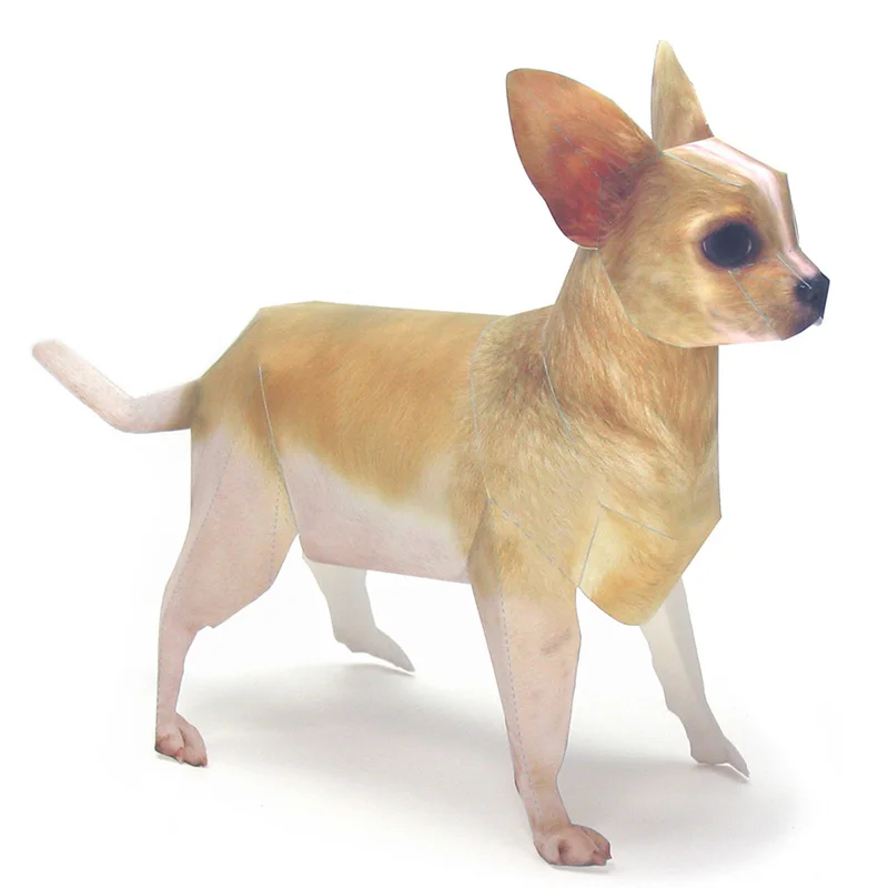 Art And Craft Nature - Chihuahua seni Origami anjing Model kertas