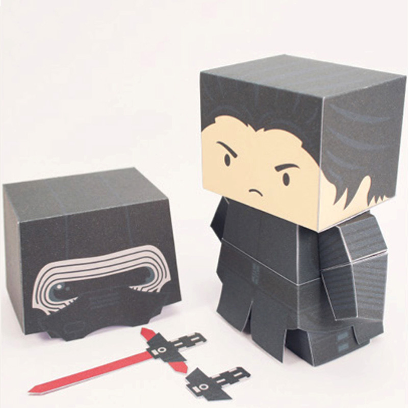 Art Craft With Cardboard - Model Kertas Magang Gelap Mini 3D