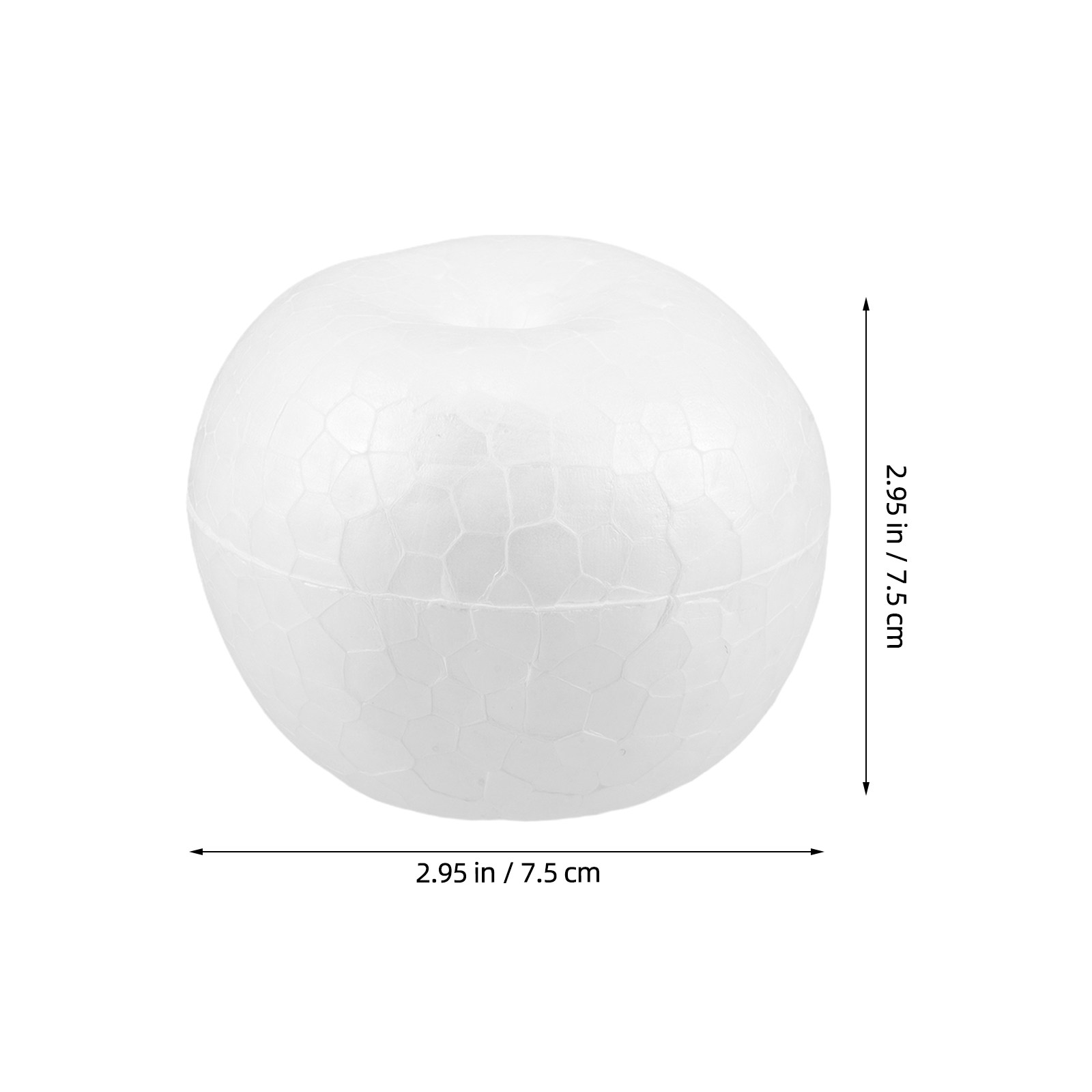 20Pcs Model Busa 7.5cm Putih R - Art Craft Holiday ulasan dan harga
