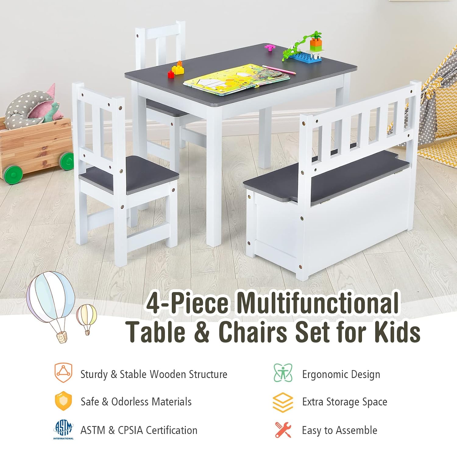 Set Meja & Kursi Anak dari Kay - Art Craft For Toddlers ulasan dan harga