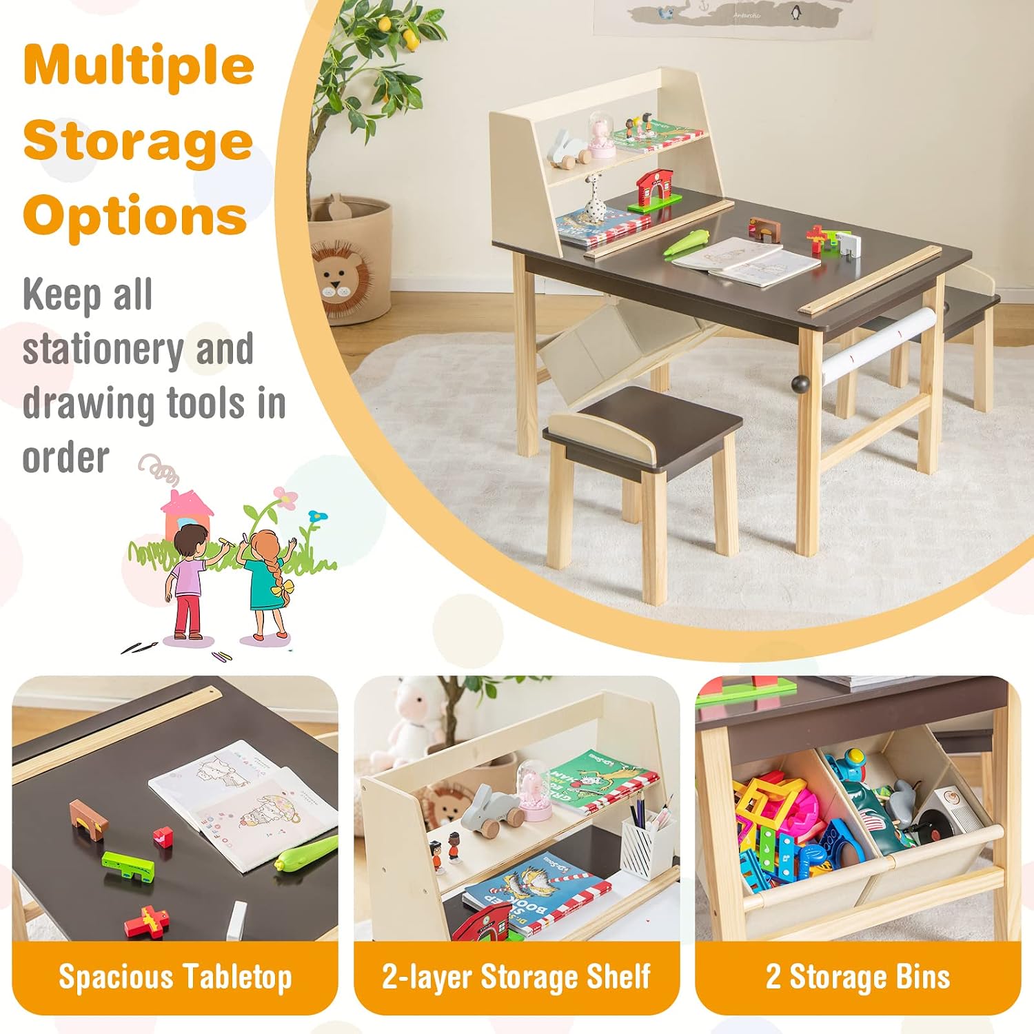 Set Meja dan Kursi Seni Anak,  - Art Craft 3 Year Old ulasan dan harga
