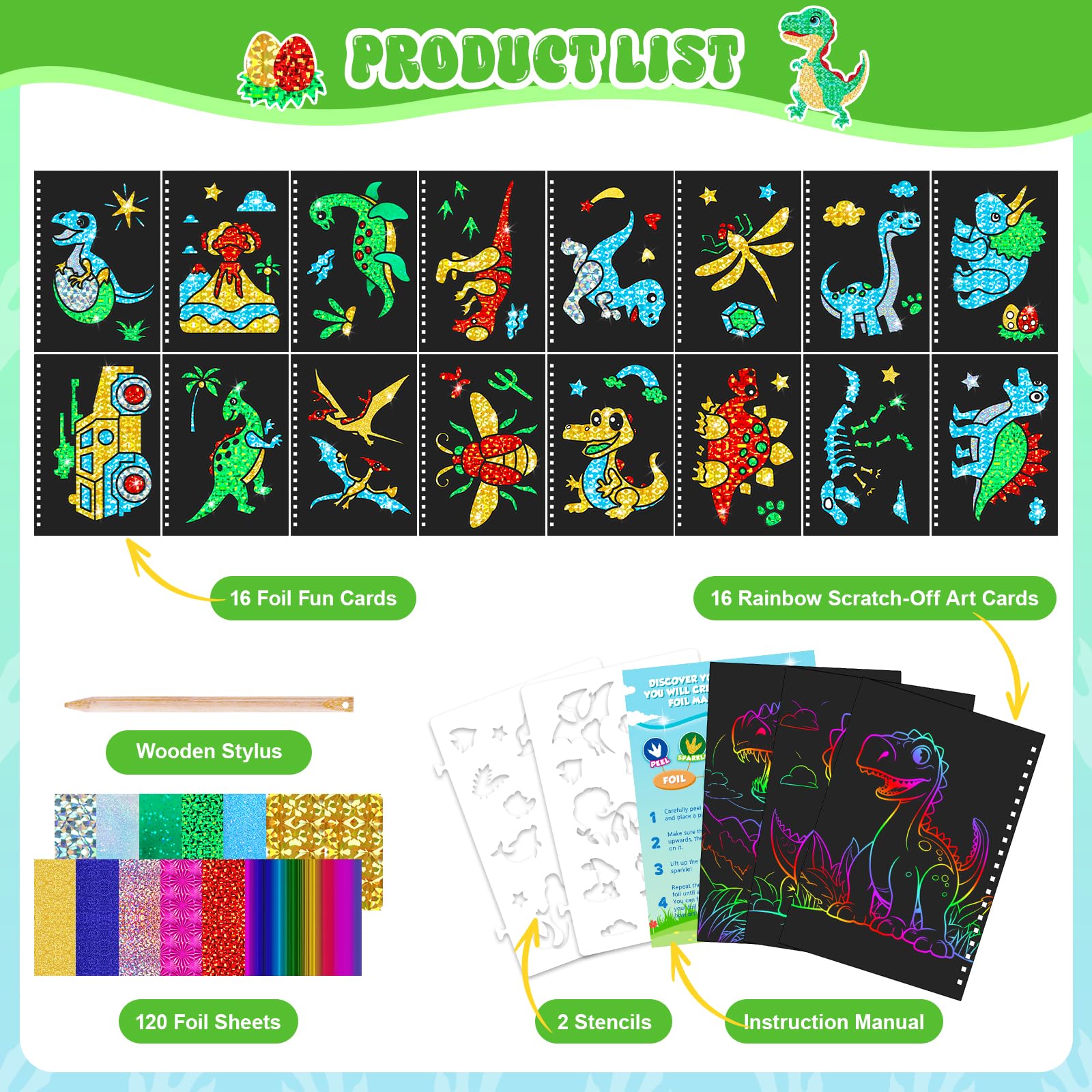 Buku Seni Goresan Dinosaurus u - Art Craft Activities ulasan dan harga