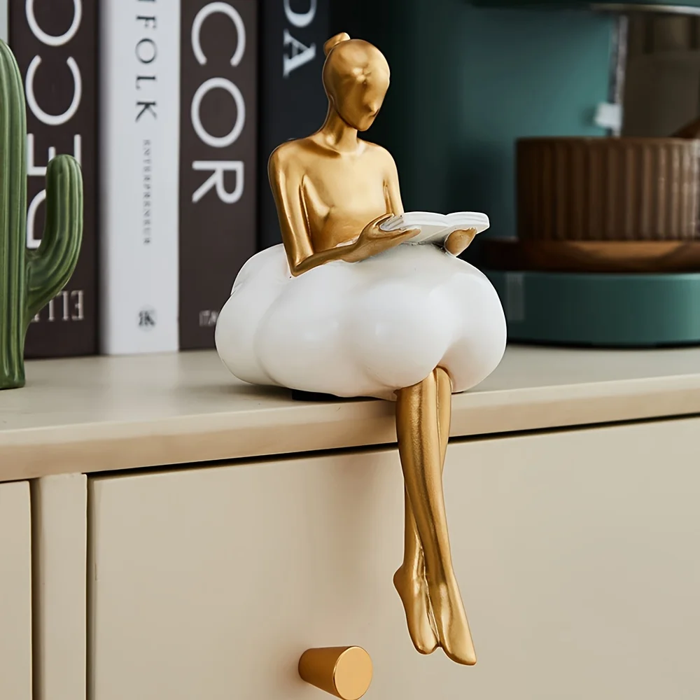 Patung Gadis awan seni abstrak - Art Craft Furniture ulasan dan harga