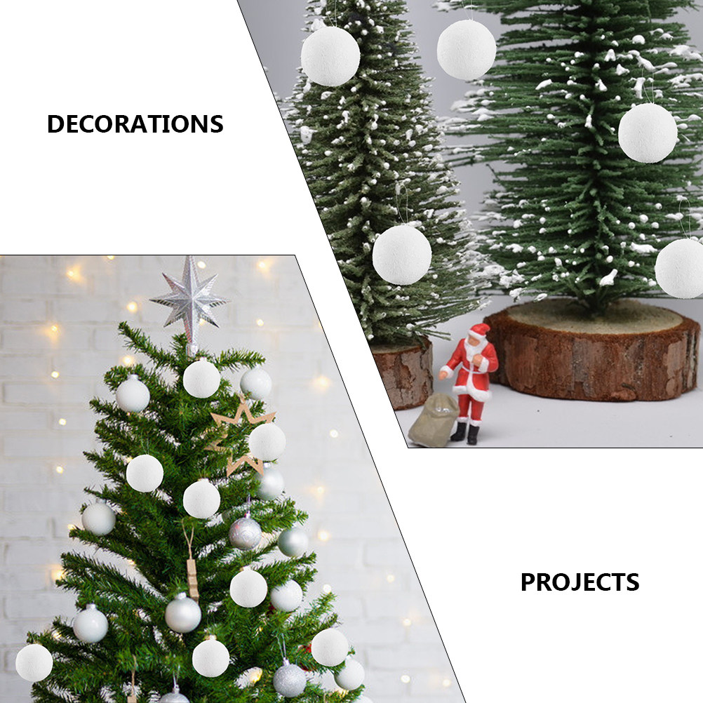 6Pcs Set Natal Putih untuk Ker - Art Craft Holiday ulasan dan harga