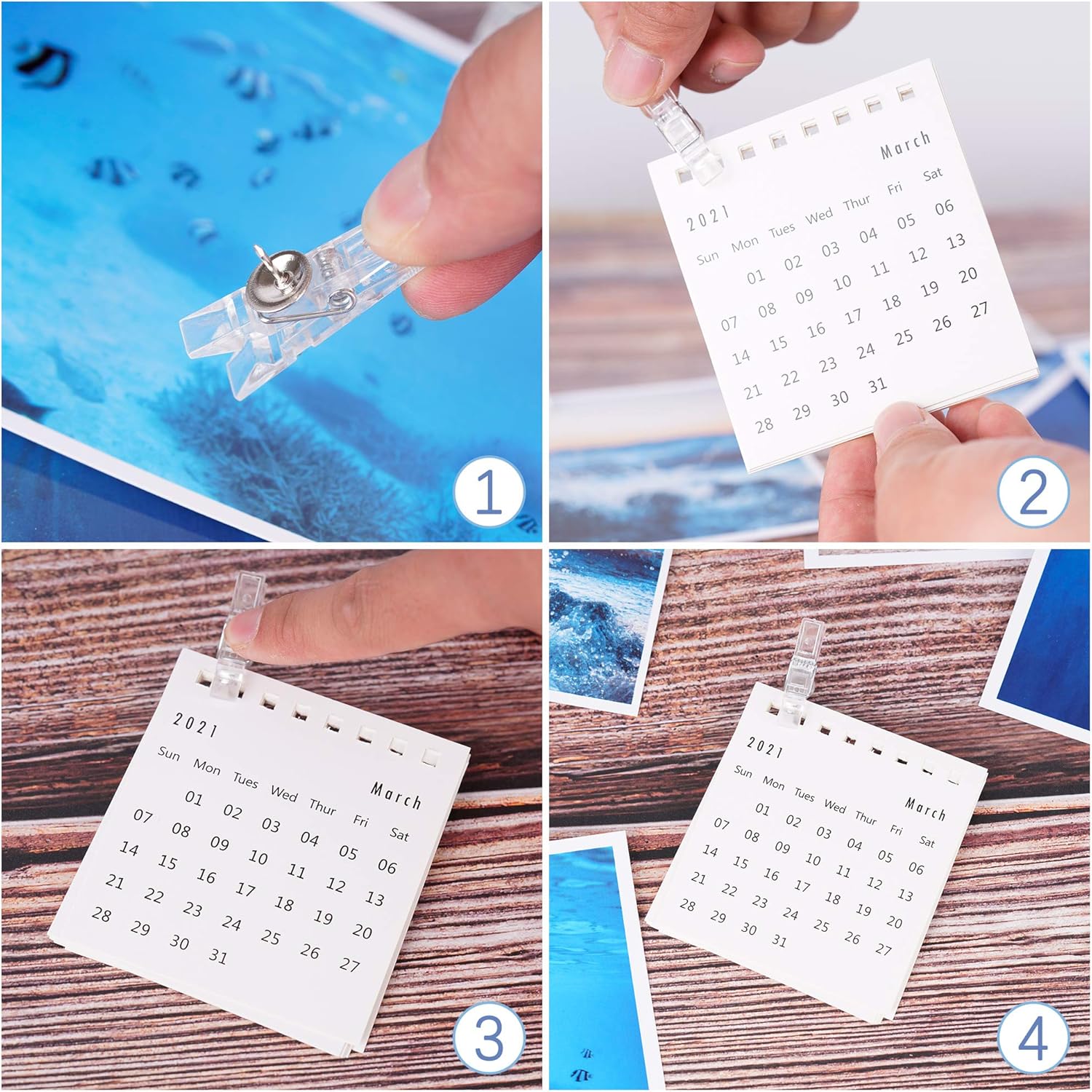 60 Buah Klip Pin Dekoratif Ben - Art Craft Board ulasan dan harga