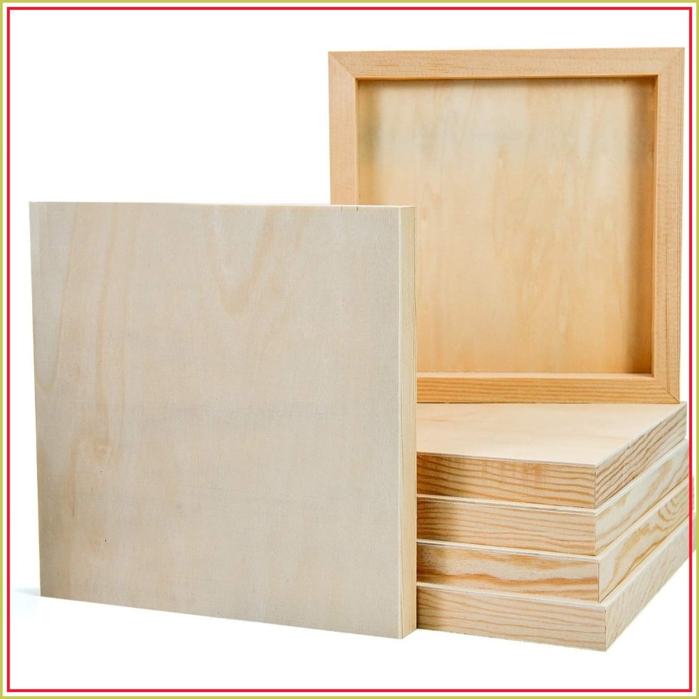 6 Paket Panel Lukisan Kayu Tan - Art Craft Board ulasan dan harga