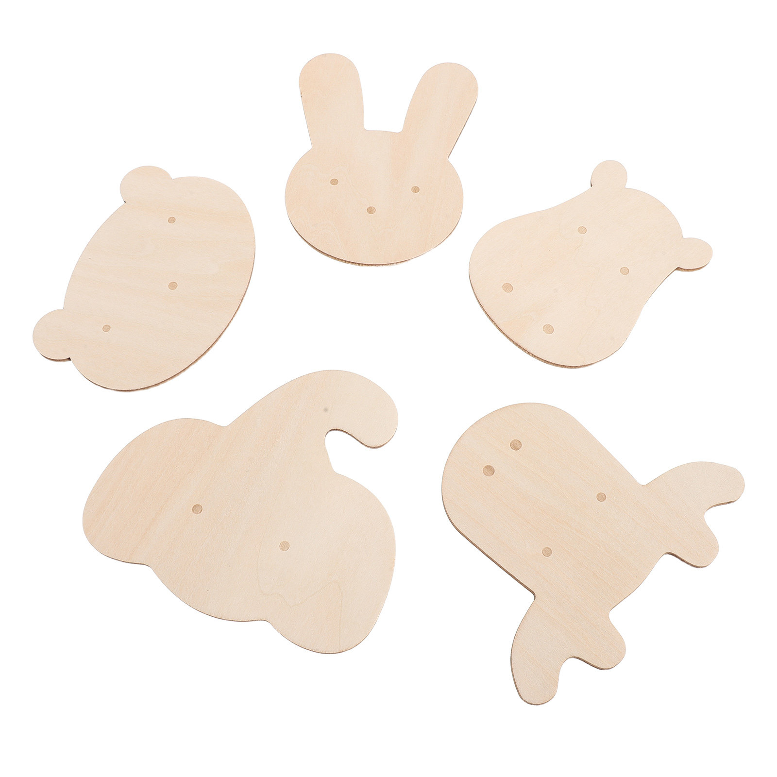 5Pcs Stiker Dinding Kayu Motif - Art And Craft For Nursery ulasan dan harga