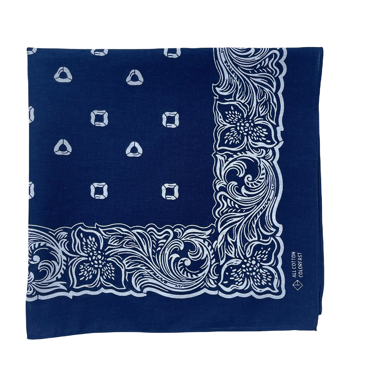 Navy Blue syal persegi katun H - Art And Craft Hair ulasan dan harga