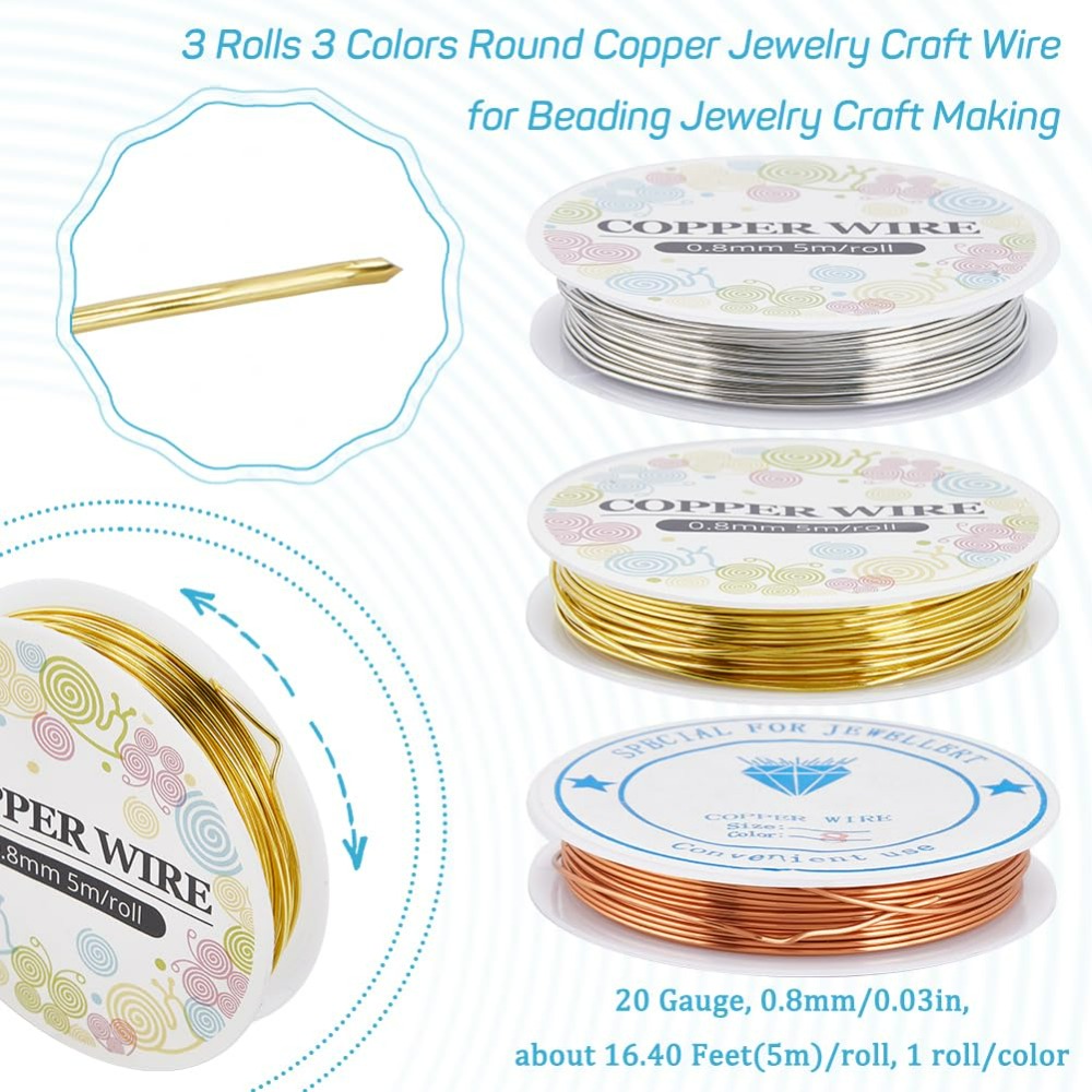 12.8M tembaga kawat perhiasan  - Art Craft Wire ulasan dan harga