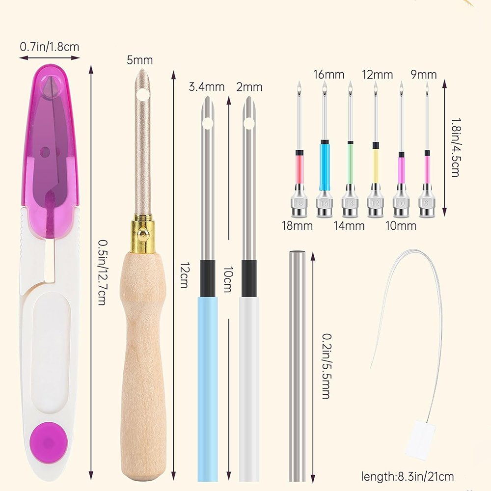Kit jarum pelubang, Kit bordir - Punch Needle Kit ulasan dan harga
