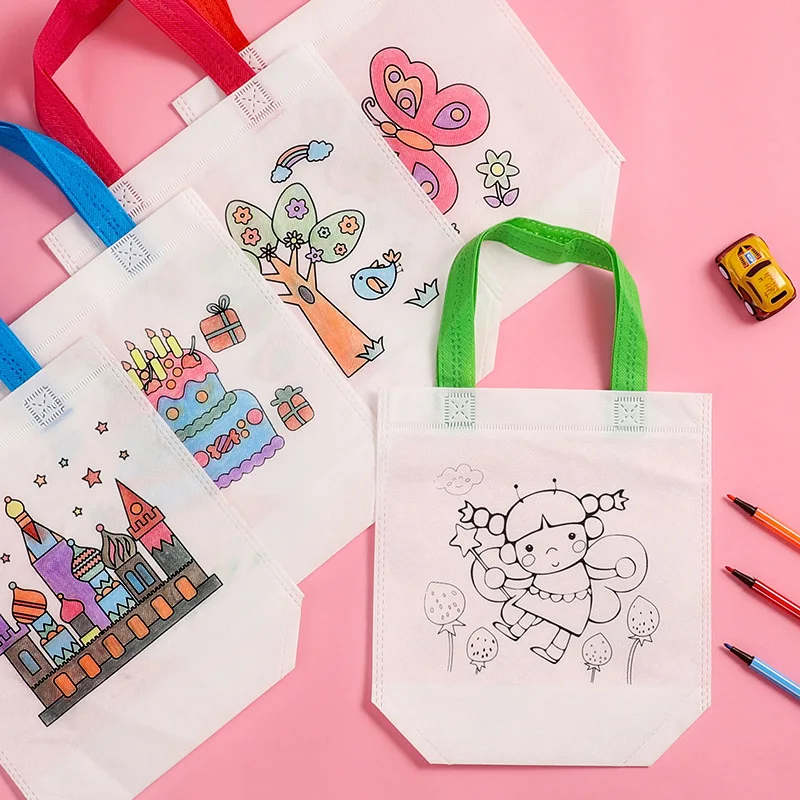 1-10pcs Set Tas DIY Graffiti d - Art Craft For Toddlers ulasan dan harga