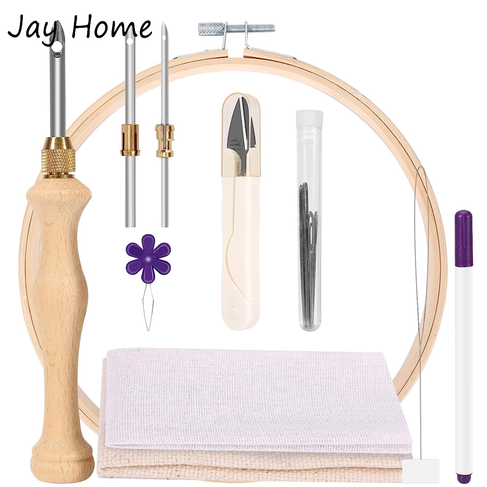 Kit pemula jarum Punch dengan  - Punch Needle Kit ulasan dan harga