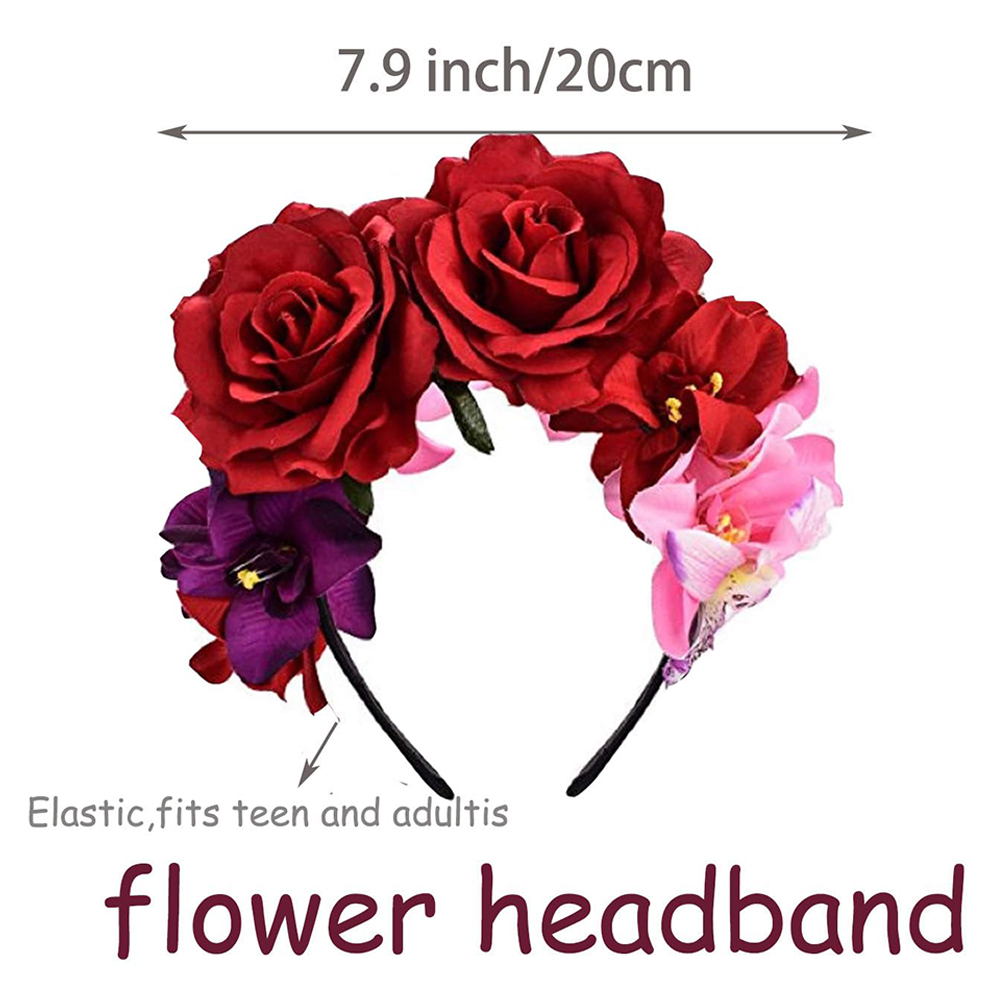 Bando Bunga Mawar Merah Hari O - Art And Craft Hair ulasan dan harga