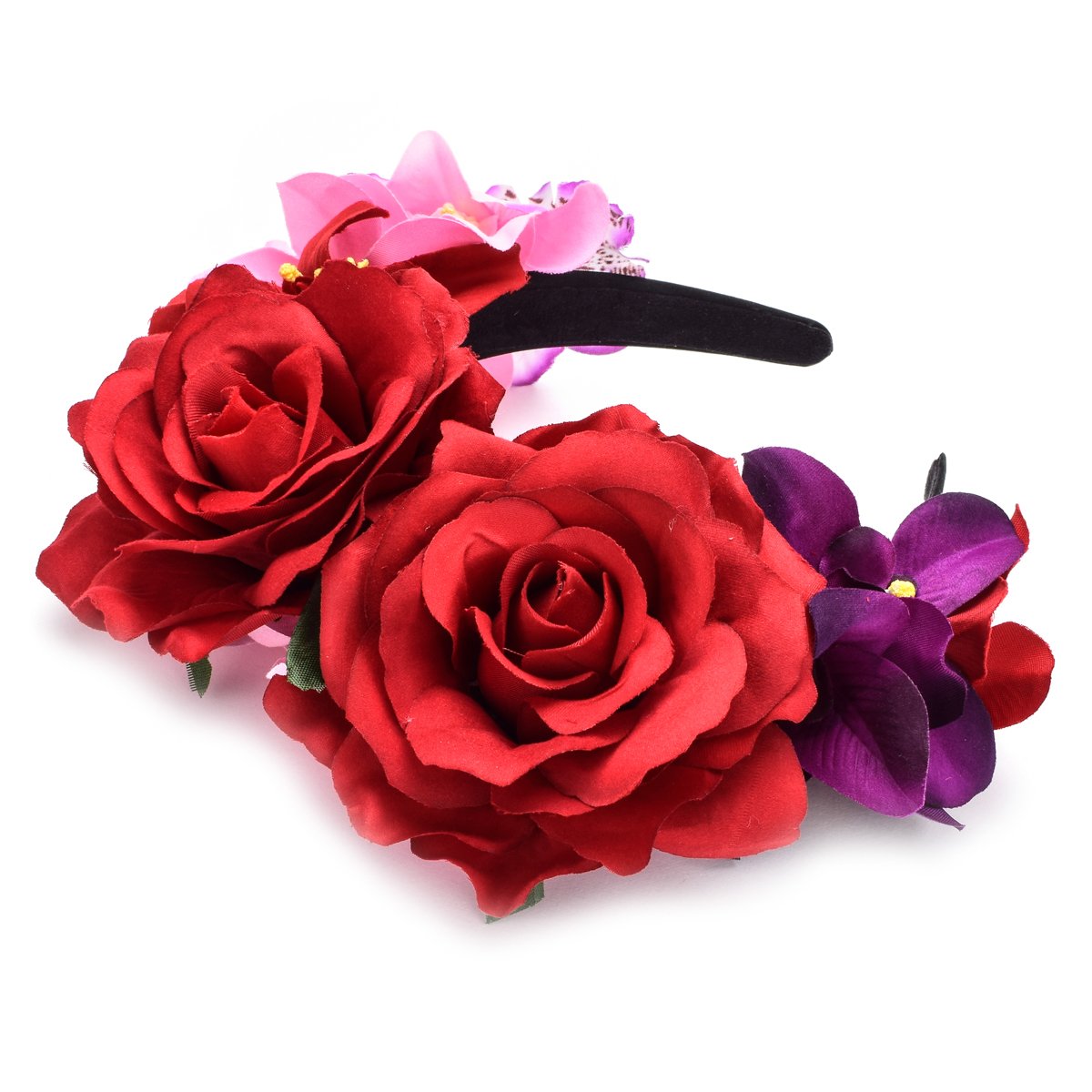 Bando Bunga Mawar Merah Hari O - Art And Craft Hair ulasan dan harga