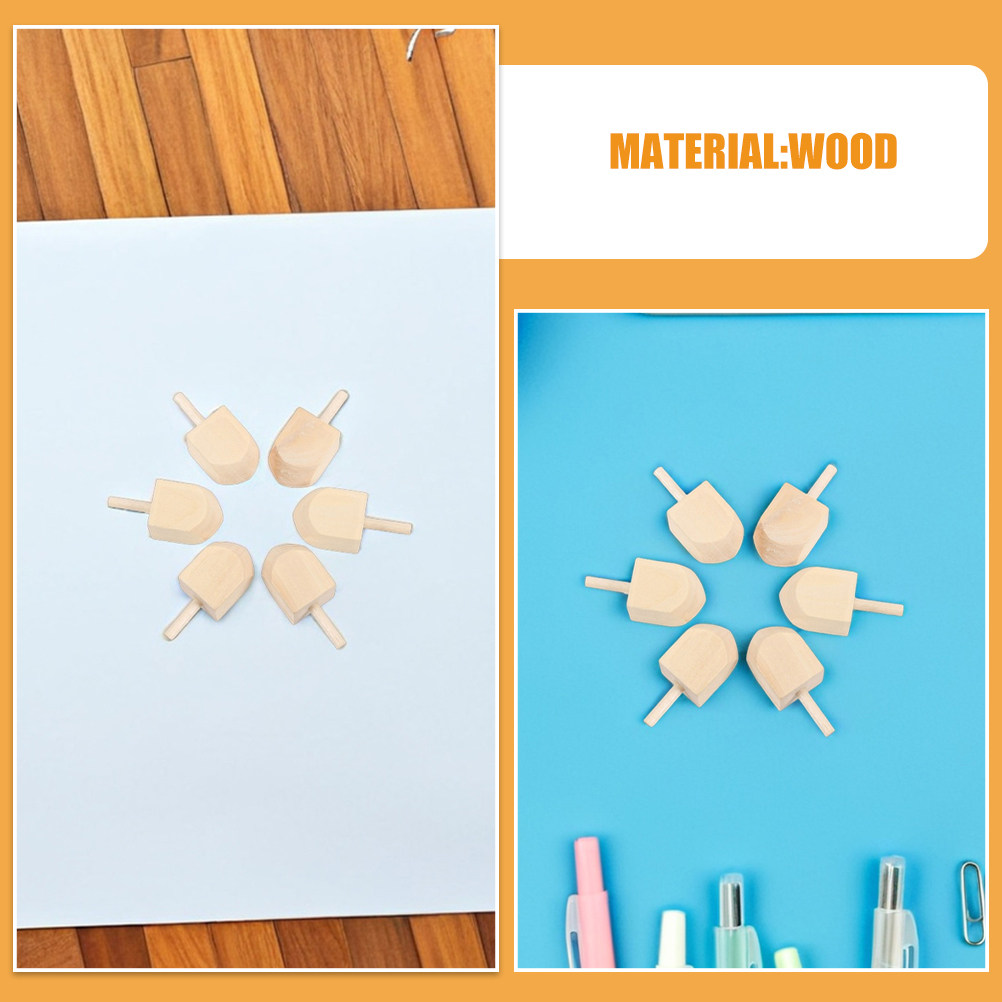 20 Buah Dreidel Kayu untuk Ker - Art Craft Holiday ulasan dan harga