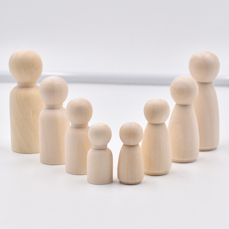 5 Buah Boneka Kayu Peg Tanpa F - Art And Craft For Nursery ulasan dan harga