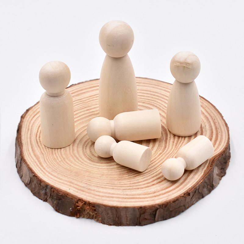 5 Buah Boneka Kayu Peg Tanpa F - Art And Craft For Nursery ulasan dan harga