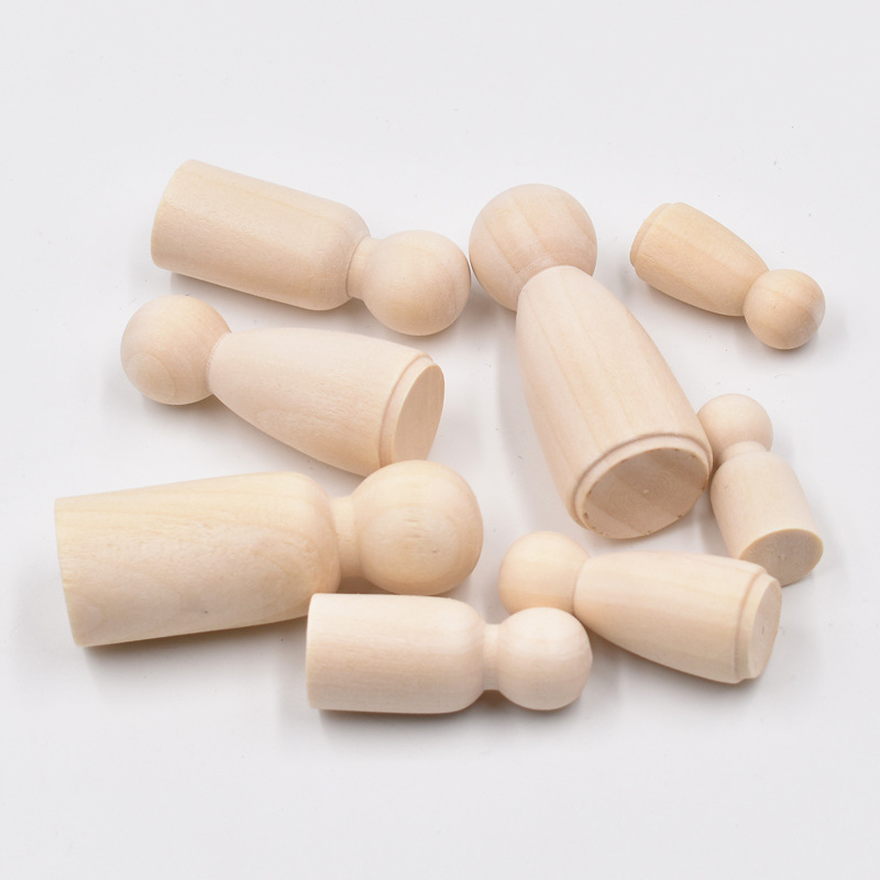 5 Buah Boneka Kayu Peg Tanpa F - Art And Craft For Nursery ulasan dan harga
