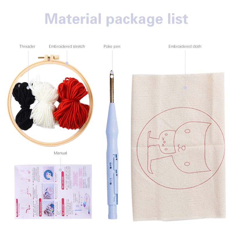Perlengkapan Bordir Punch Need - Punch Needle Kit ulasan dan harga