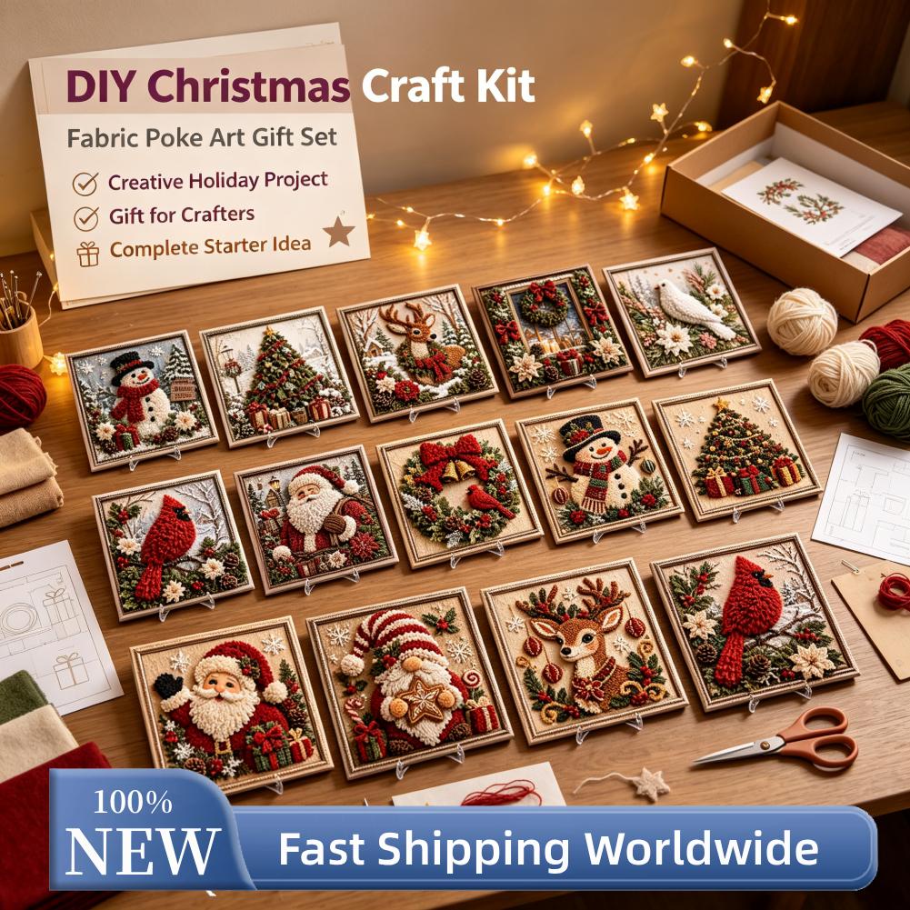 Kit Seni Poke Kain Natal Tanpa - Art Craft Holiday ulasan dan harga