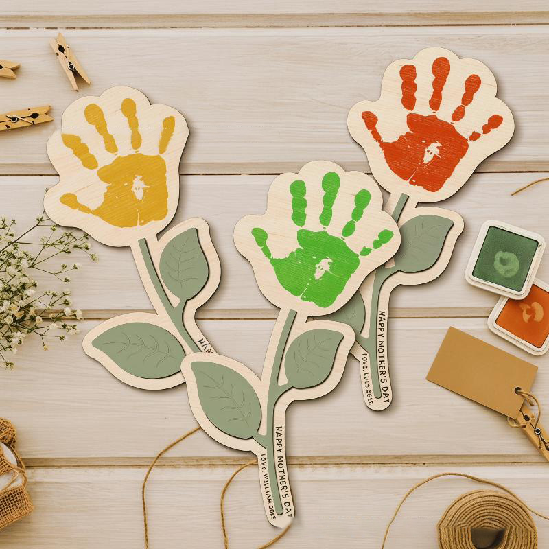 Papan Kayu Cetak Tangan Kosong - Art And Craft For Nursery ulasan dan harga