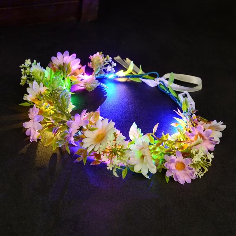 Mahkota Bunga LED Menyala, Hia - Art And Craft Hair ulasan dan harga