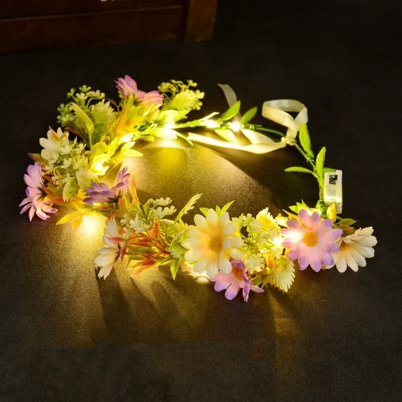 Mahkota Bunga LED Menyala, Hia - Art And Craft Hair ulasan dan harga