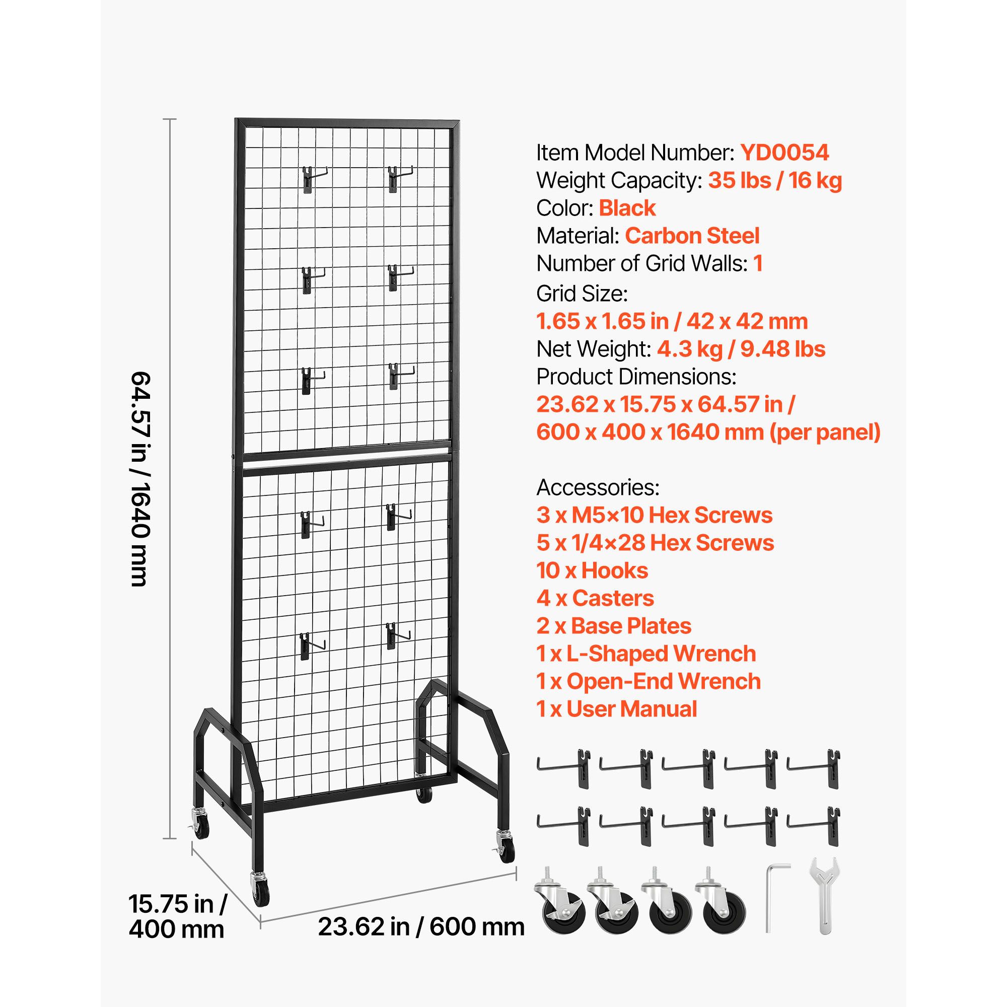 Panel Dinding Grid, Rak Pajang - Art Craft Wire ulasan dan harga