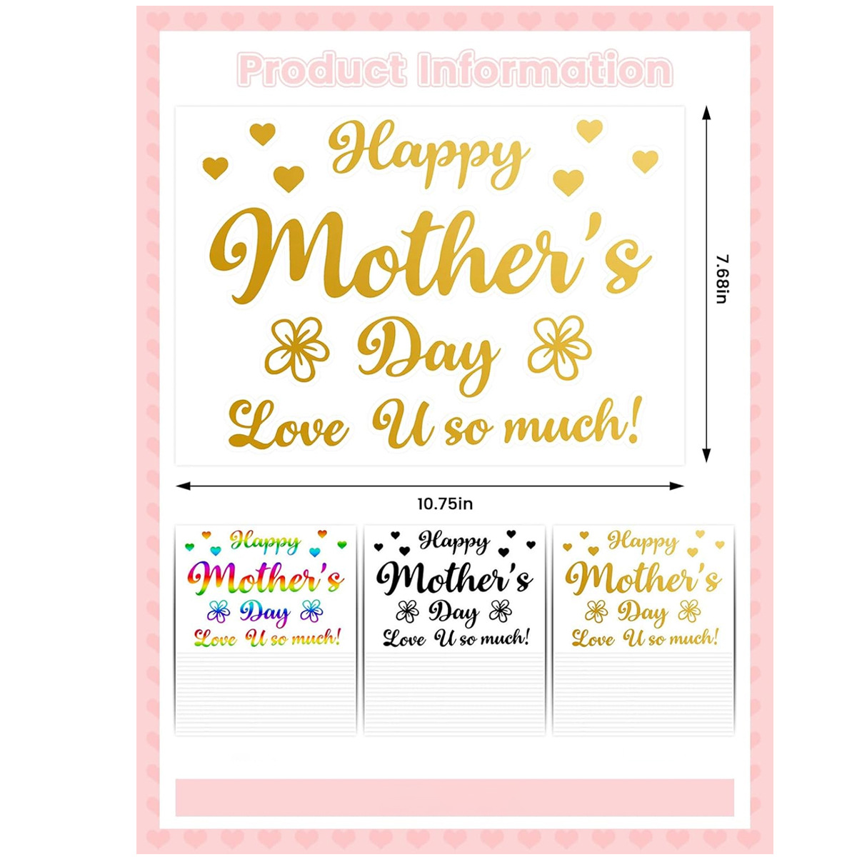 Stiker Balon Pesta Hari Ibu, S - Art Craft Mother'S Day ulasan dan harga