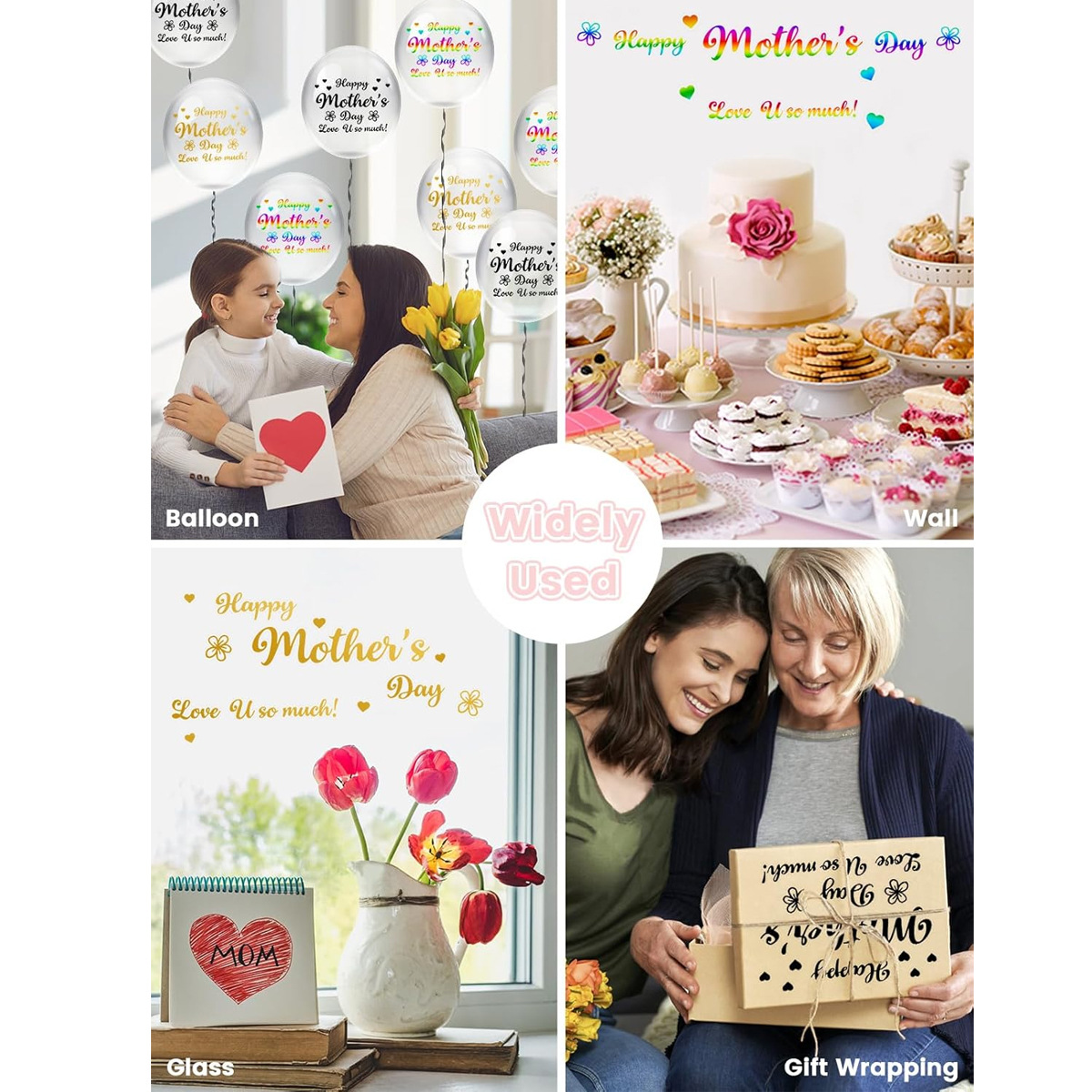 Stiker Balon Pesta Hari Ibu, S - Art Craft Mother'S Day ulasan dan harga
