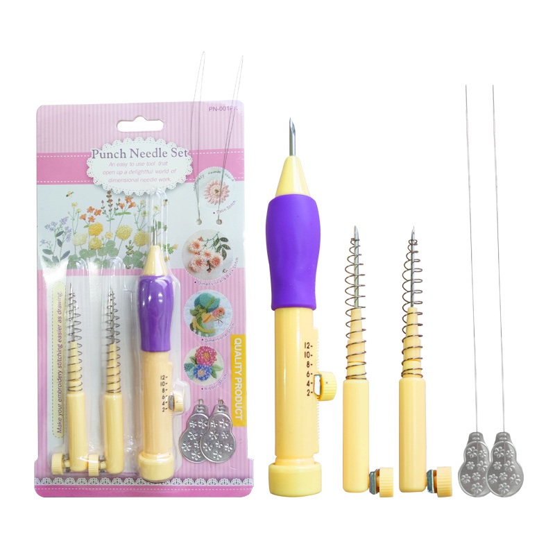 Kit alat jahit jarum sulam, Se - Punch Needle Kit ulasan dan harga
