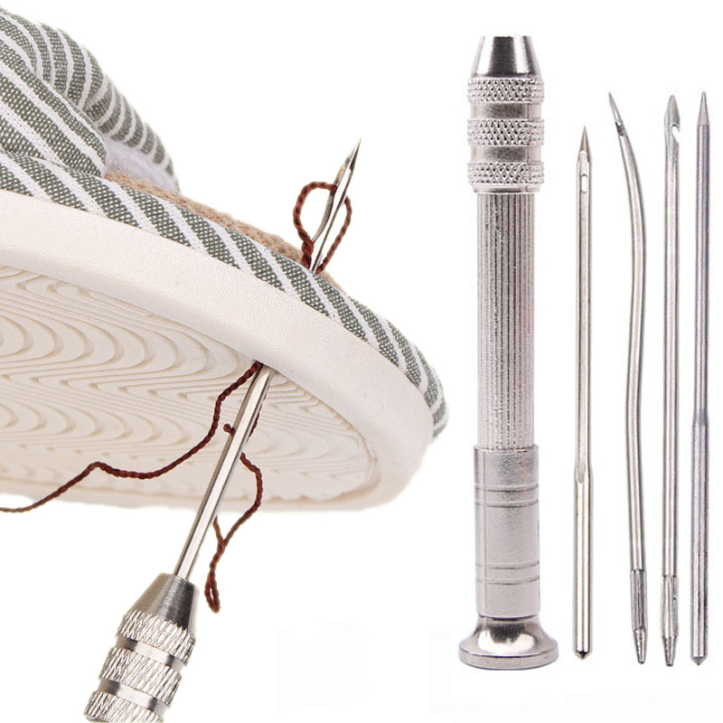Jarum jahit kulit, alat perbai - Punch Needle Kit ulasan dan harga