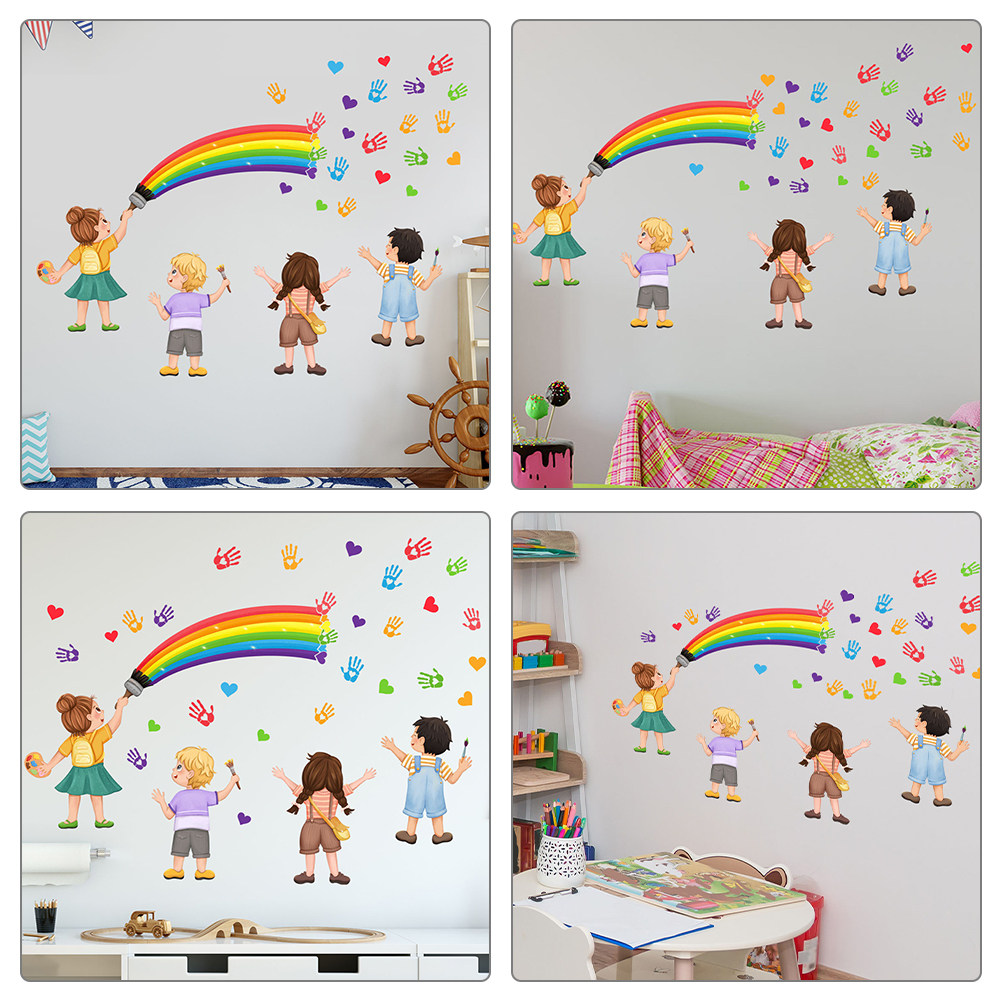 Dekorasi Dinding Pelangi DIY S - Art And Craft For Nursery ulasan dan harga