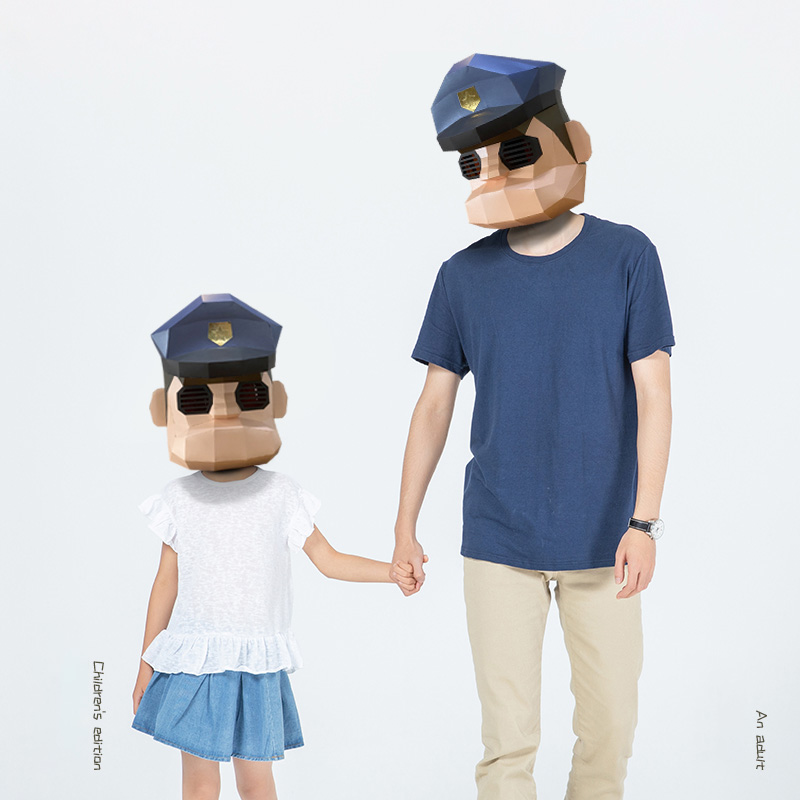 Model Kertas Topeng Polisi Kar - Art Craft With Cardboard ulasan dan harga