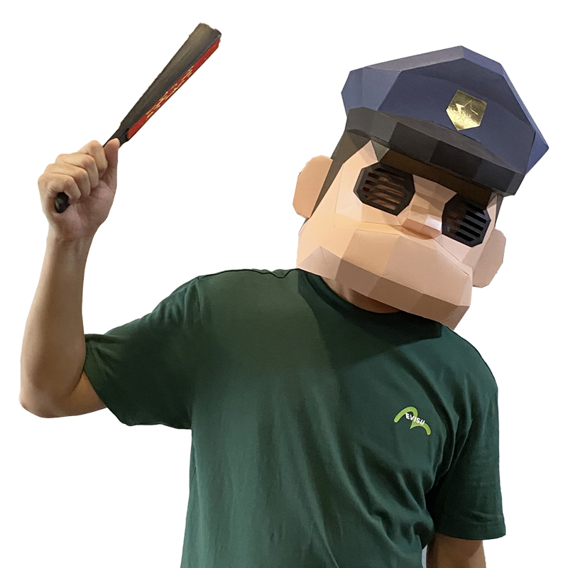 Model Kertas Topeng Polisi Kar - Art Craft With Cardboard ulasan dan harga