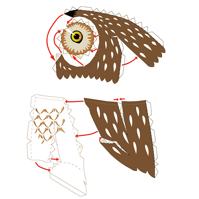 Burung hantu kecil Origami sen - Art And Craft Nature ulasan dan harga