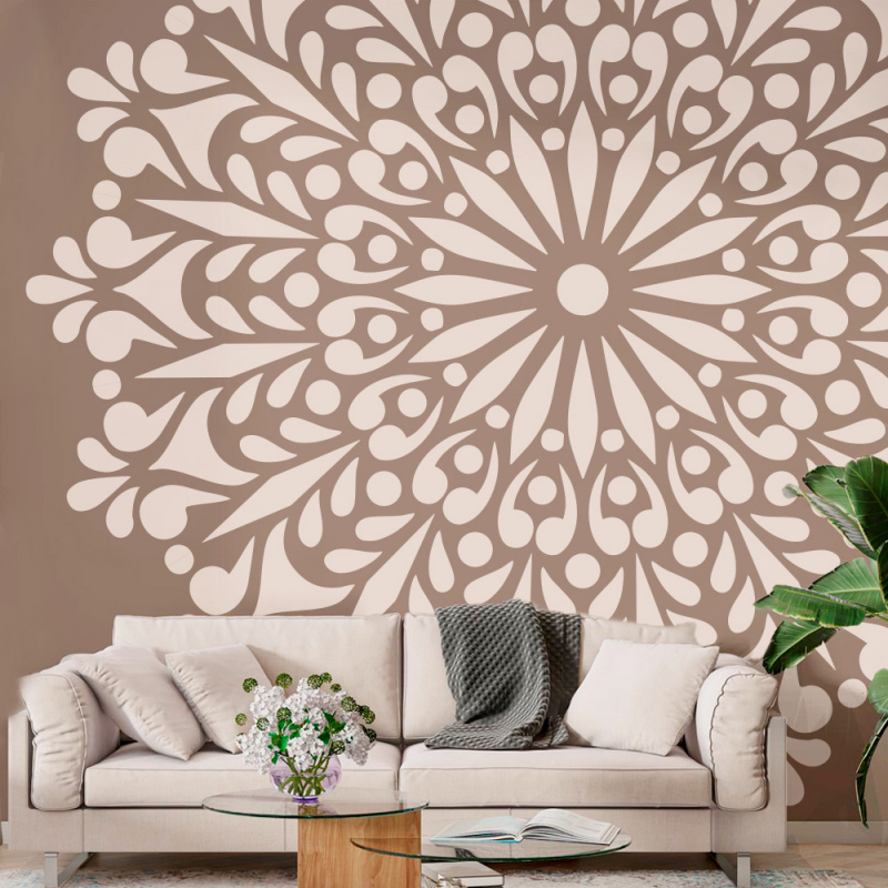 Stensil Lukisan Mandala Besar  - Art Craft Furniture ulasan dan harga
