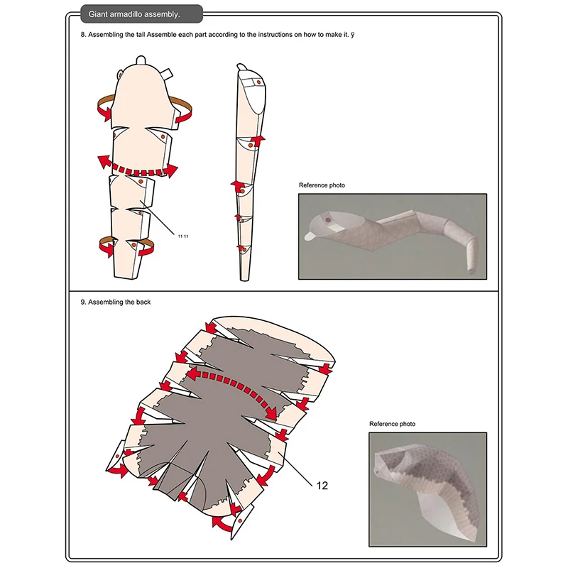 Armadillo seni Origami Mini 3D - Art And Craft Nature ulasan dan harga