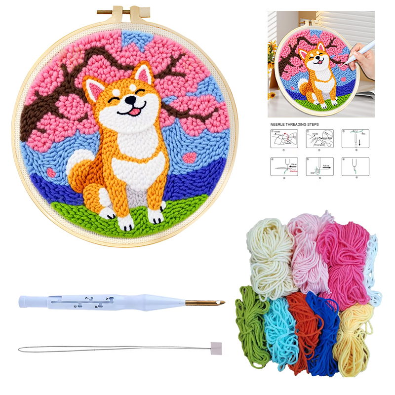Perlengkapan Pemula Punch Need - Punch Needle Kit ulasan dan harga